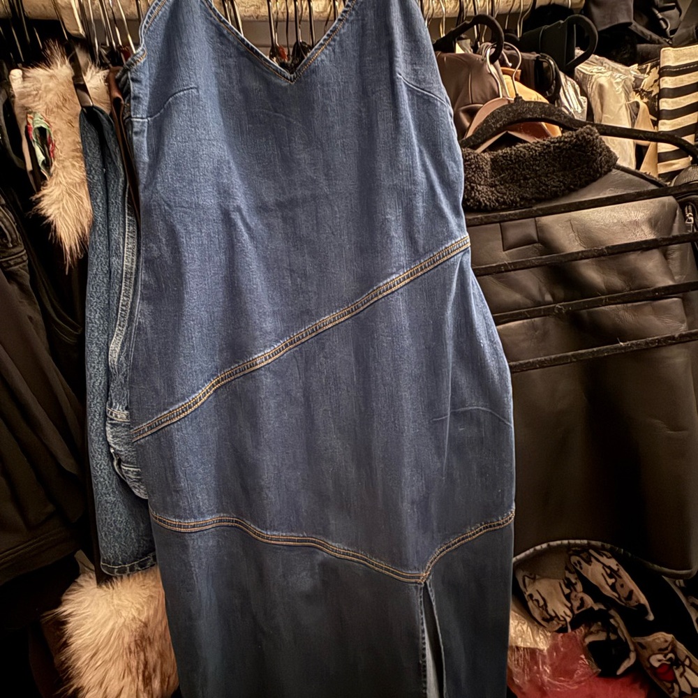 Reformation Blue Denim Dress